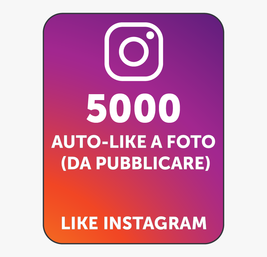 5000 Autolike Instagram - Instagram, HD Png Download