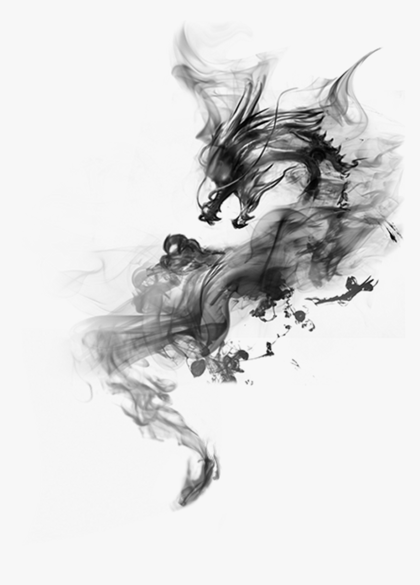 #shadow #smoke #dragon #black #blacksmoke #dark #aesthetic - Real Smoke Black Png, Transparent Png