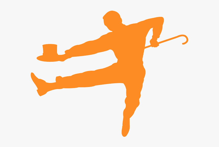 Tap Silhouette Tap Dance Black And White, HD Png Download