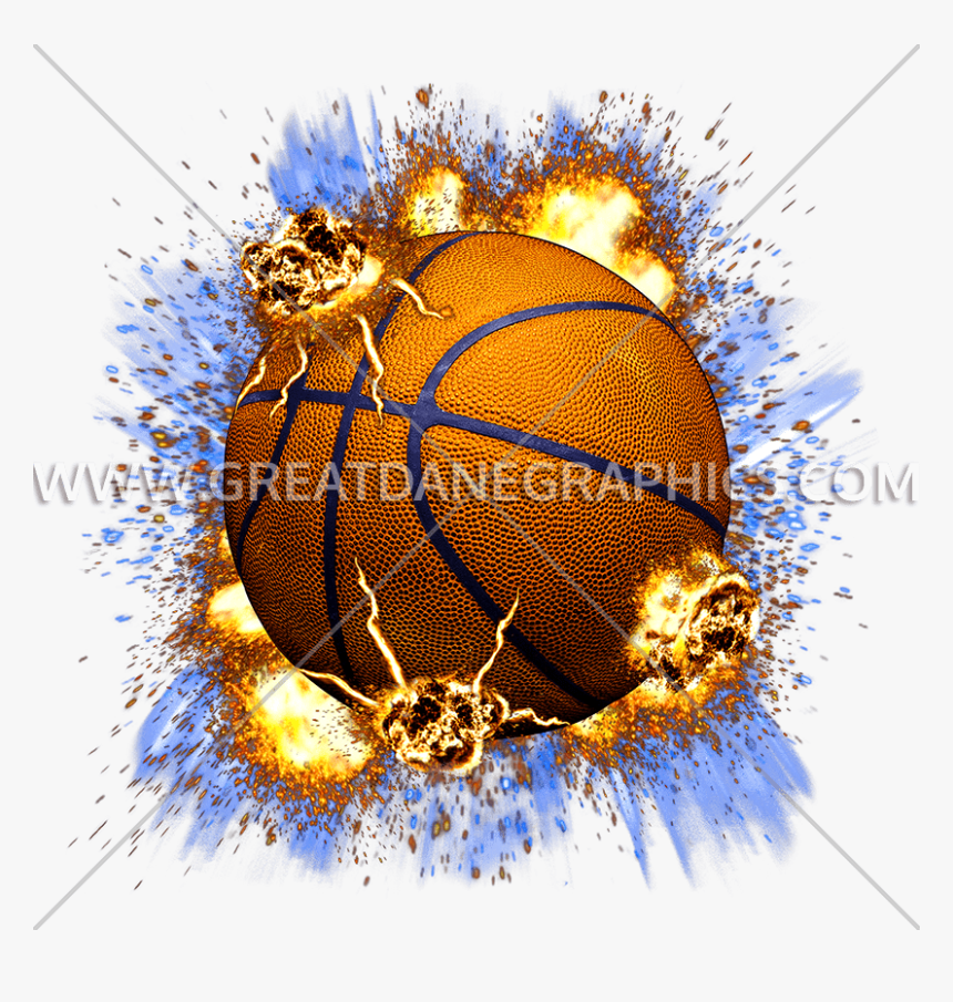 Exploding Basketball Clipart Graphic Transparent Explosive Basketball