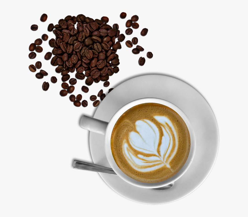 Sambella Coffee Beans And Cup - Cup Of Coffee, HD Png Download