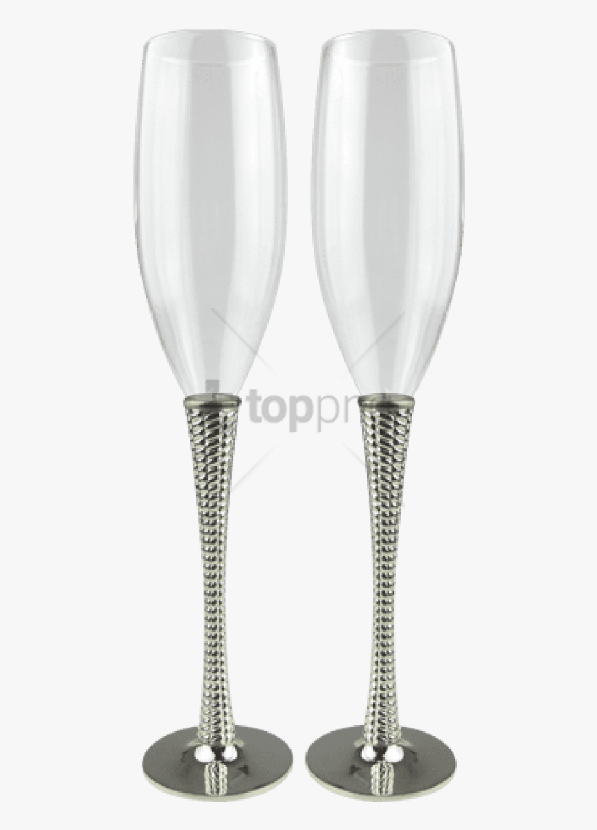 Free Png Silver Champagne Glass Png Image With Transparent - Silver