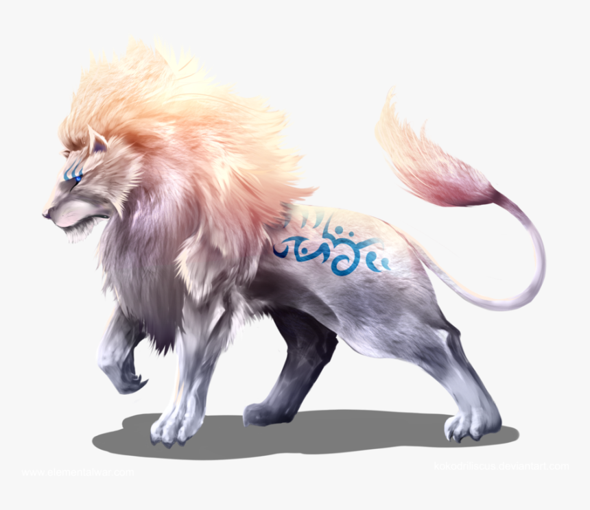 Lion Roar Png - Lion Drawing Fantasy, Transparent Png