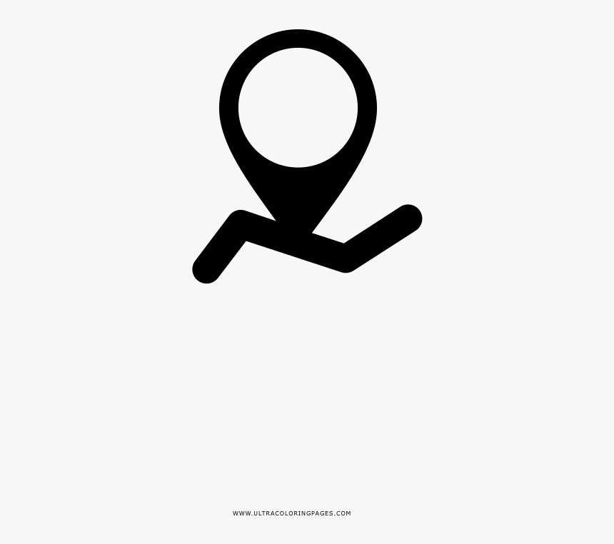 Route Coloring Page - Sign, HD Png Download