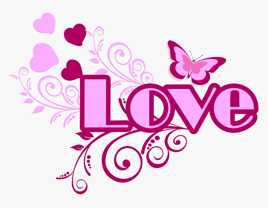 Love Pink Transparent Clip Art Image, HD Png Download