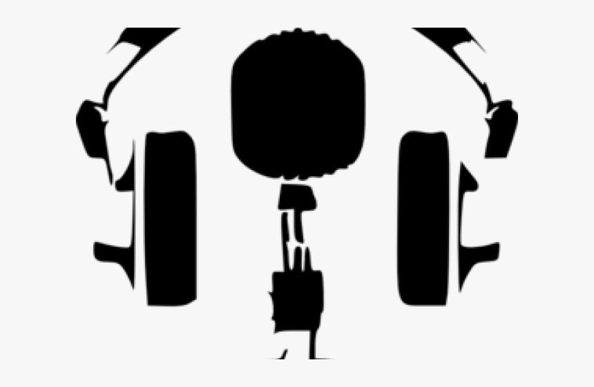 Headphone Clipart Microphone Clipart - Headphones And Microphone Clipart, HD Png Download