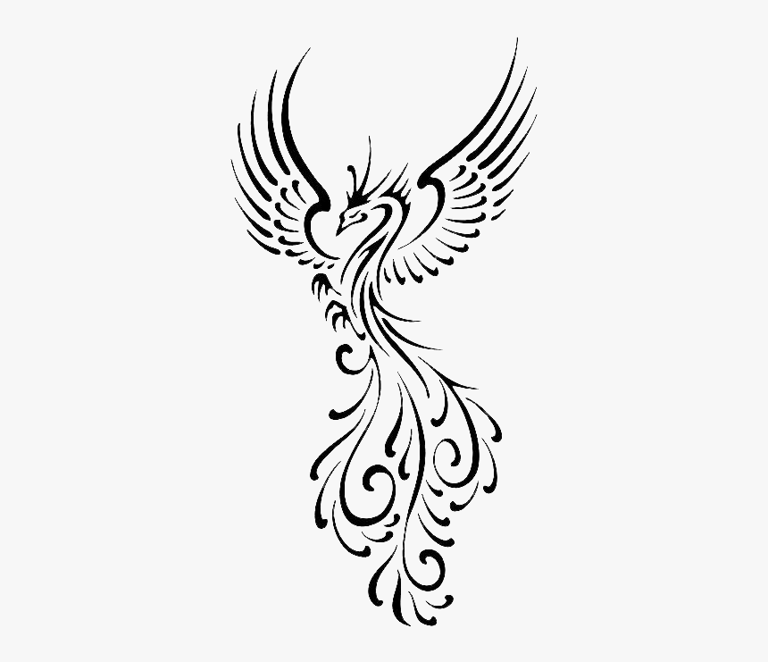 Pin By Danielle Mom - Phoenix Tattoo Design, HD Png Download