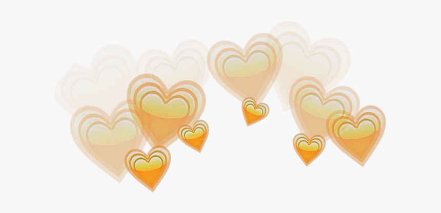 #heartcrown #hearts #headband#autumn #hellofall #fall - Heart Emojis Blue Aesthetic Transparent, HD Png Download