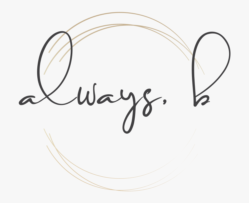 Element Png Always, B Watermark Gold Element - Calligraphy, Transparent Png
