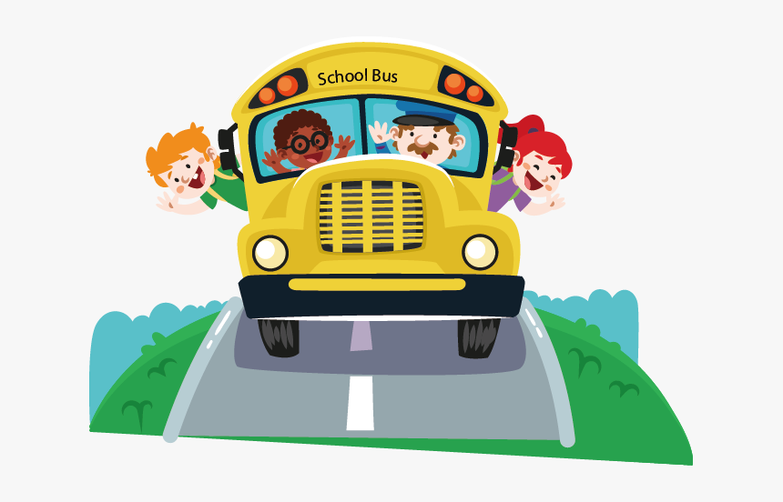 Vector School Bus Png, Transparent Png