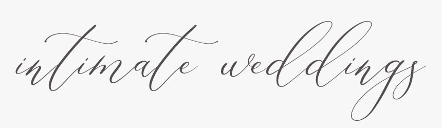Intimate Weddings - Calligraphy, HD Png Download