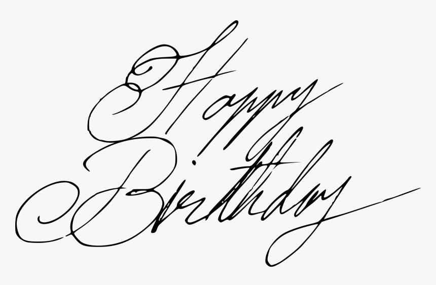 Happy Birthday Handwritten Calligraphy Vector 7 - Calligraphy, HD Png Download
