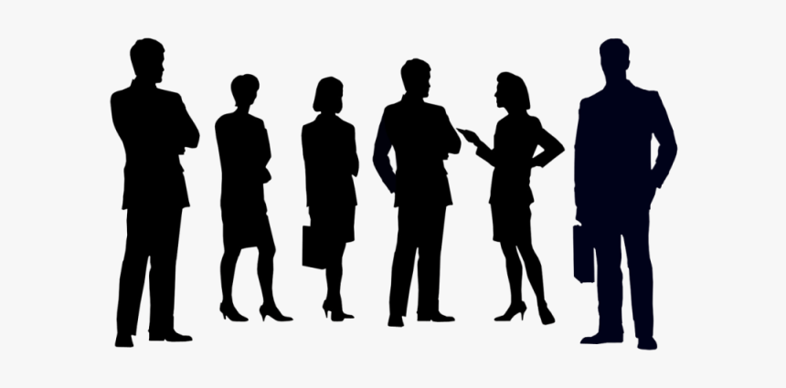 The Ten Typical Associates At Work - Business People Silhouette, HD Png Download