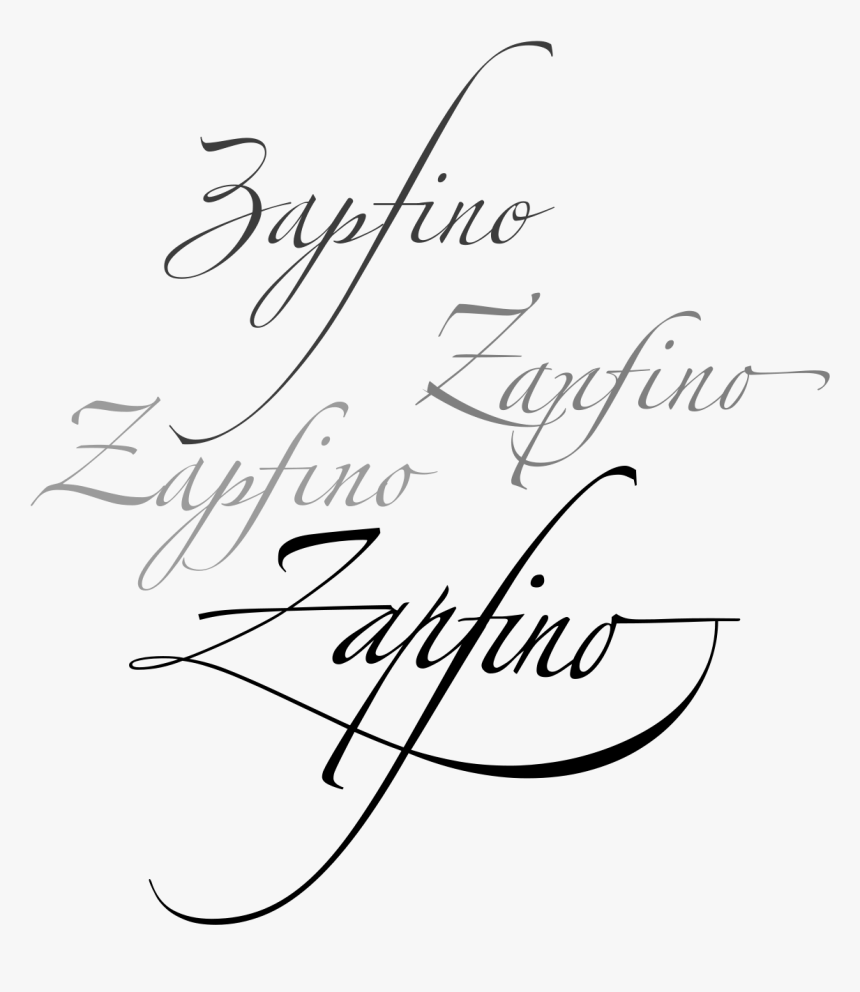 Zapfino Font, HD Png Download