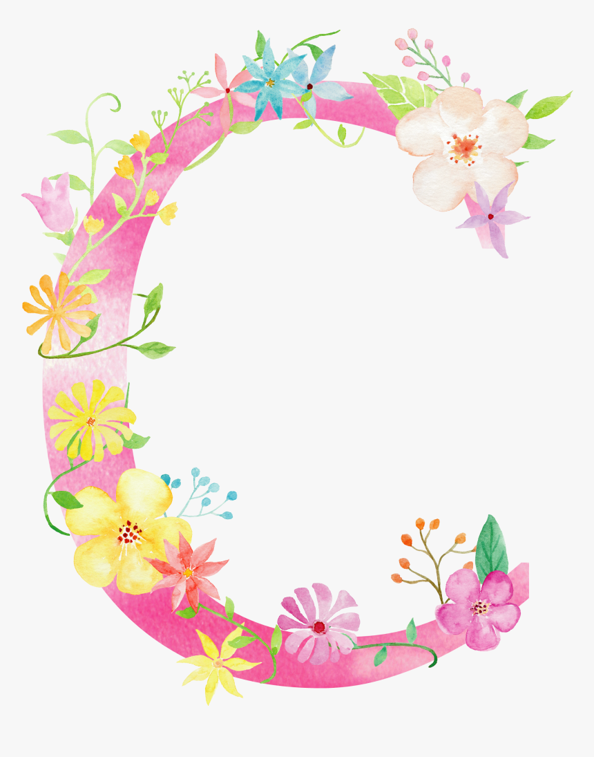 Flower Clipart Letter M - C Letters Png, Transparent Png