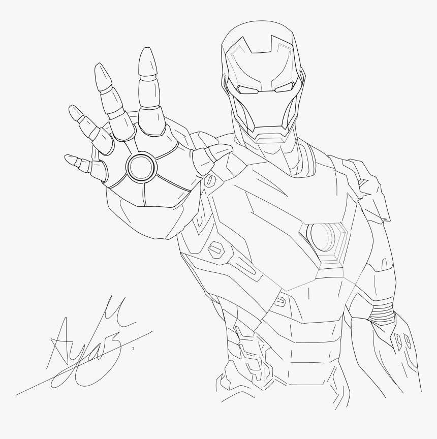 Mark Civil War Armour - Sketch, HD Png Download