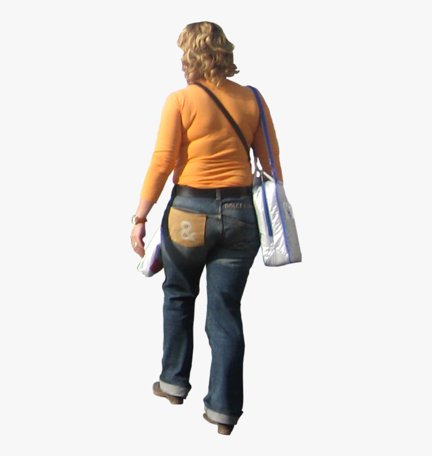 People Walking Back Png, Transparent Png