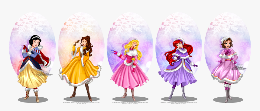 Disney Winter Princesses, HD Png Download