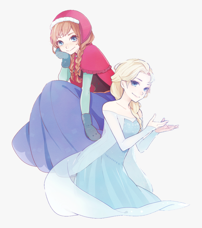 Anna Drawing Frozen - 動漫 冰雪 奇 緣, HD Png Download