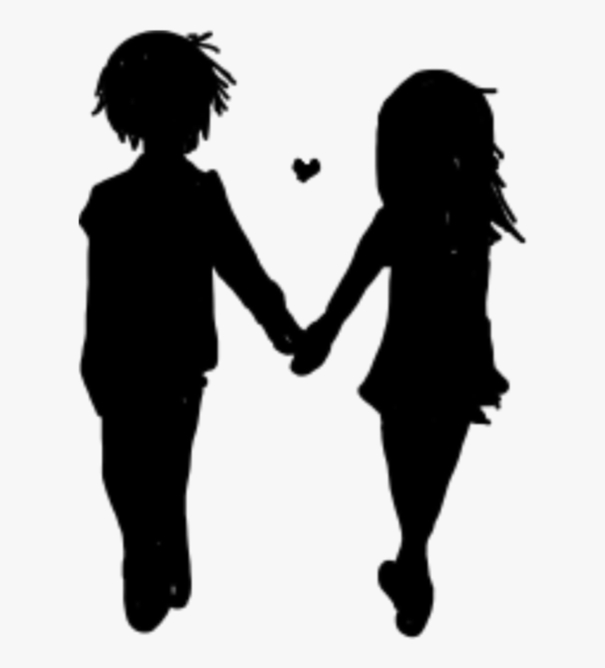 Follow My Insta If You Use @noel - Couple Walking Holding Hands Silhouette, HD Png Download