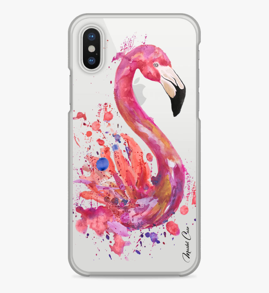 Coque Iphone X Watercolor Summer Flamingo - Smartphone, HD Png Download