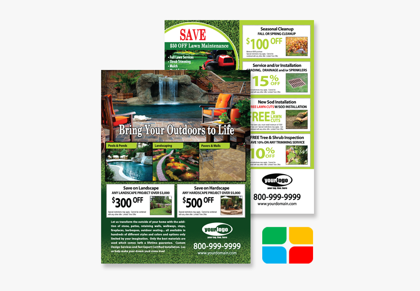 Clip Art Mulching Print Templates For - Snow Removal Door Hanger, HD Png Download