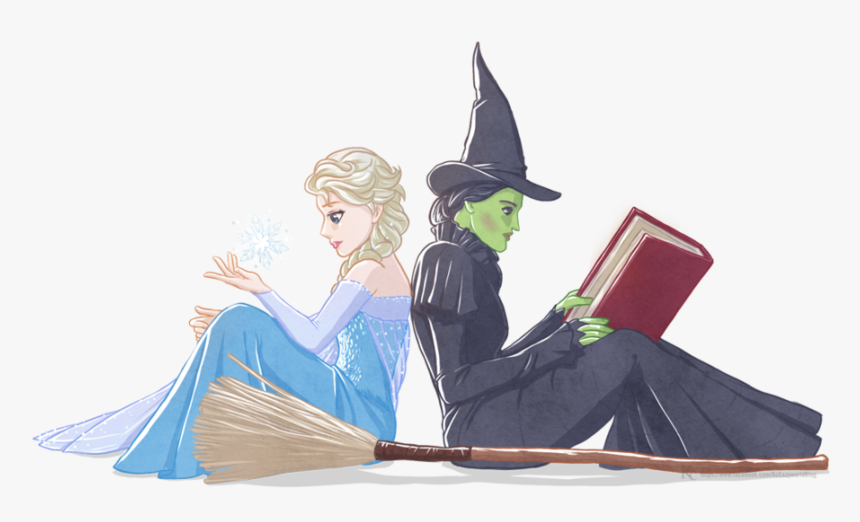 Elphaba And Glinda Fanart, HD Png Download