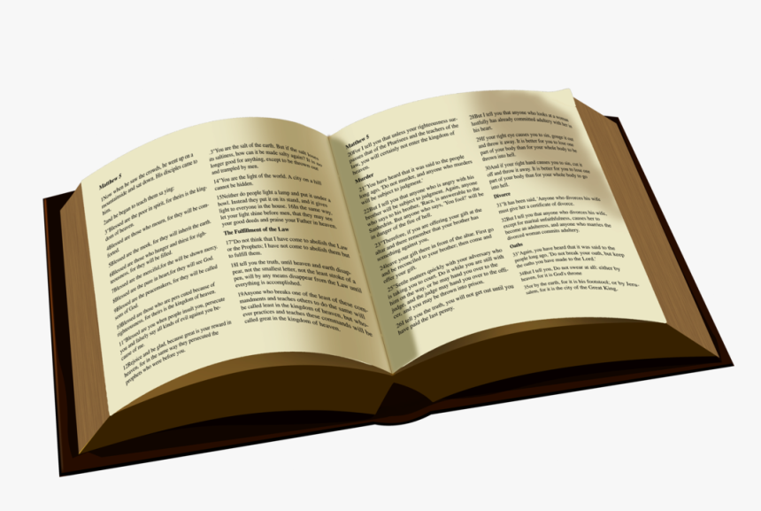 Open Bible, HD Png Download