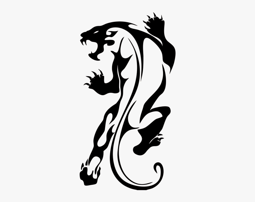 Panther Tribal Tattoo, HD Png Download