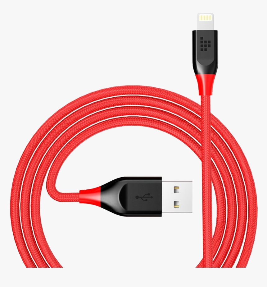 Tronsmart Braided Nylon Lightning Cable Red Red Nylon Braided
