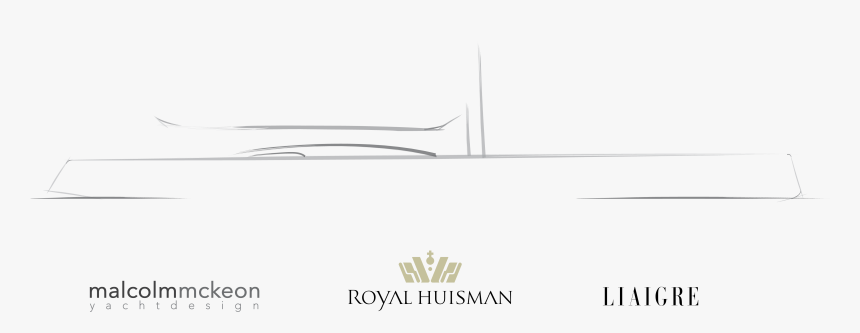 Sailing Yacht Project 404 Sketch Profile - Royal Huisman, HD Png Download