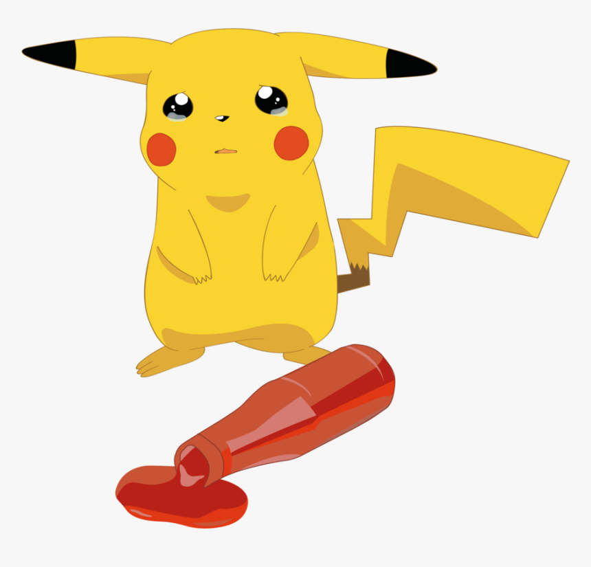 Png Download Cry Clipart Dont - Pikachu With Ketchup Transparent, Png Download