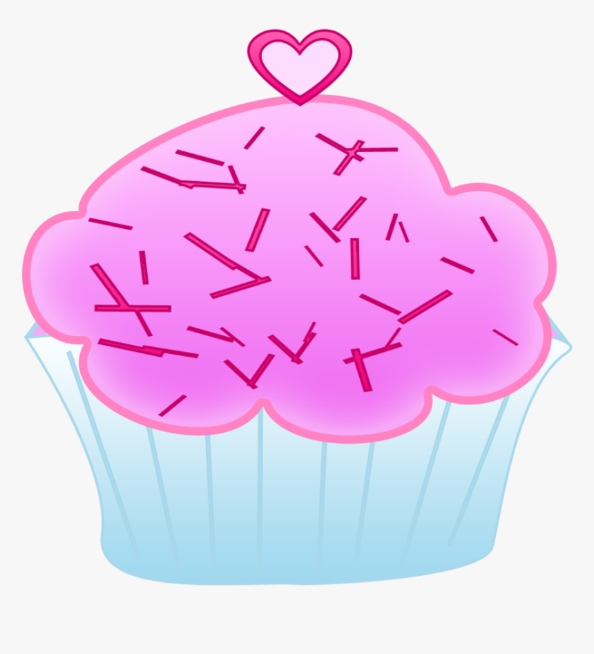 Vanilla Cupcake Clipart Deviantart Deviantart Pink - Cupcake Clipart Free, HD Png Download