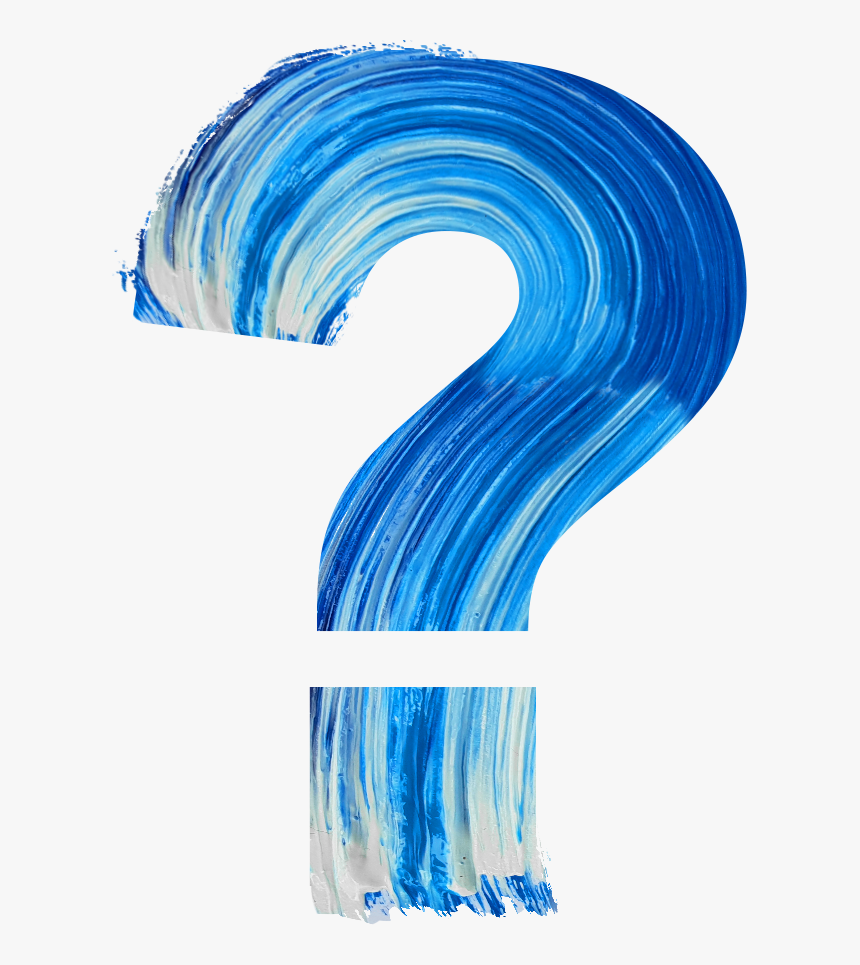 What S The Difference Between Data Analysts And Business - Brush Stroke Question Mark Blue, HD Png Download