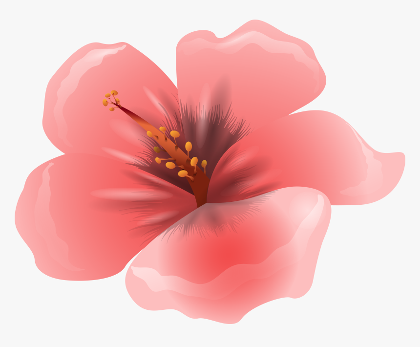 Large Pink Flower Clipart Png Image - Pink Flowers Clipart Png, Transparent Png