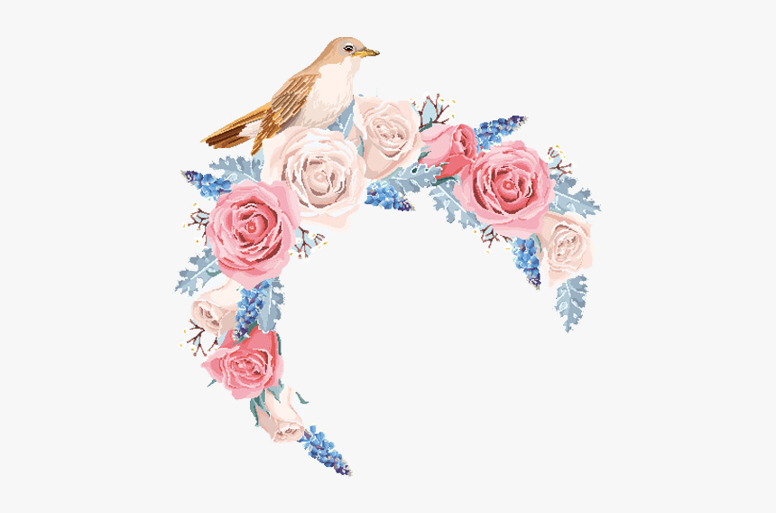 Flower Border Vector Png, Transparent Png