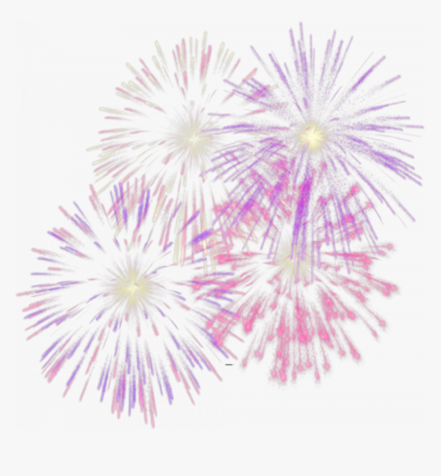 Pink Fireworks Transparent Background, HD Png Download