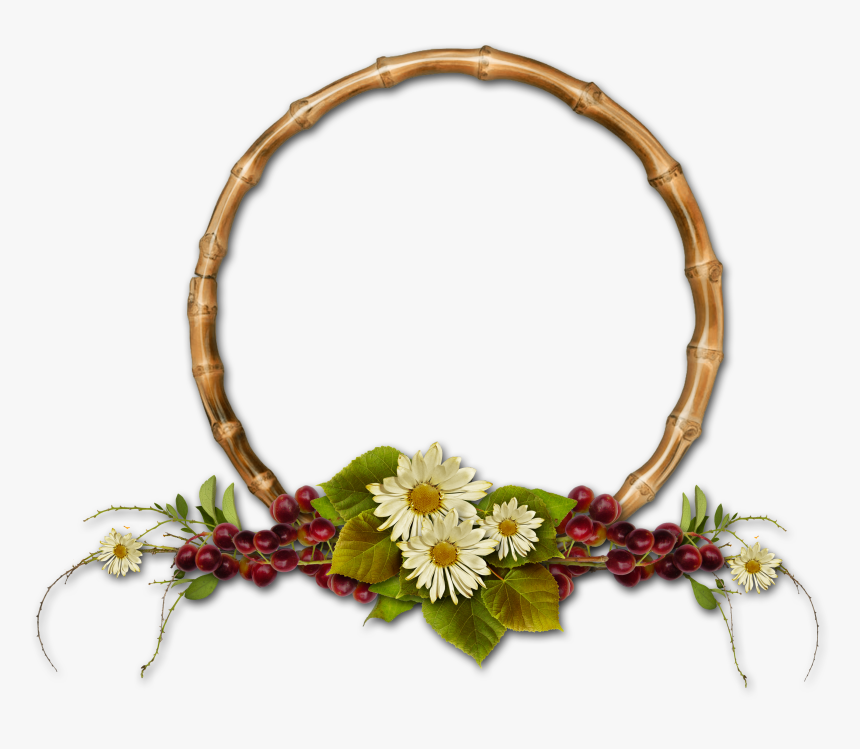 Frame With Flowers Png, Transparent Png