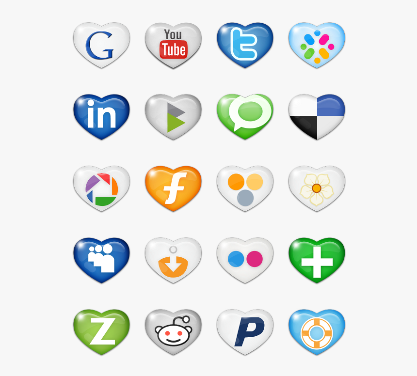 Sweet Social Media Icon Pack By Custom Icon Design - Social Media Icons, HD Png Download