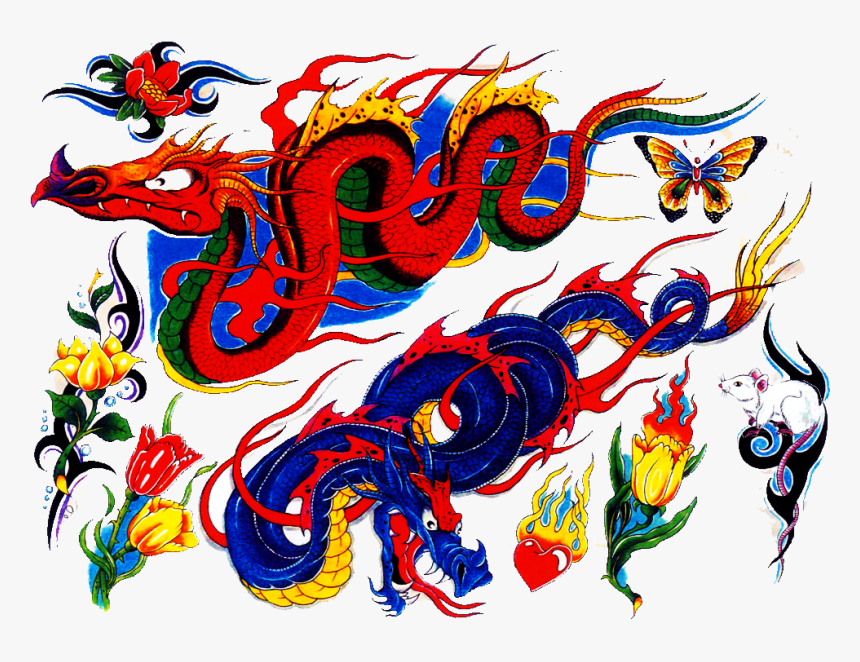 Colour Flash Tattoo Design Img17 - Illustration, HD Png Download