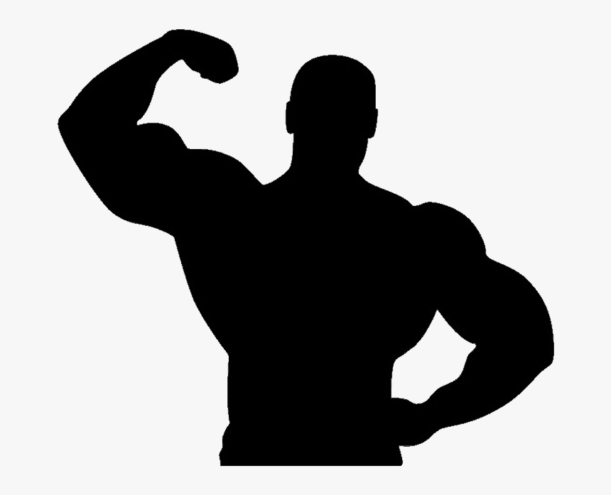 Muscle Man Silhouette, HD Png Download