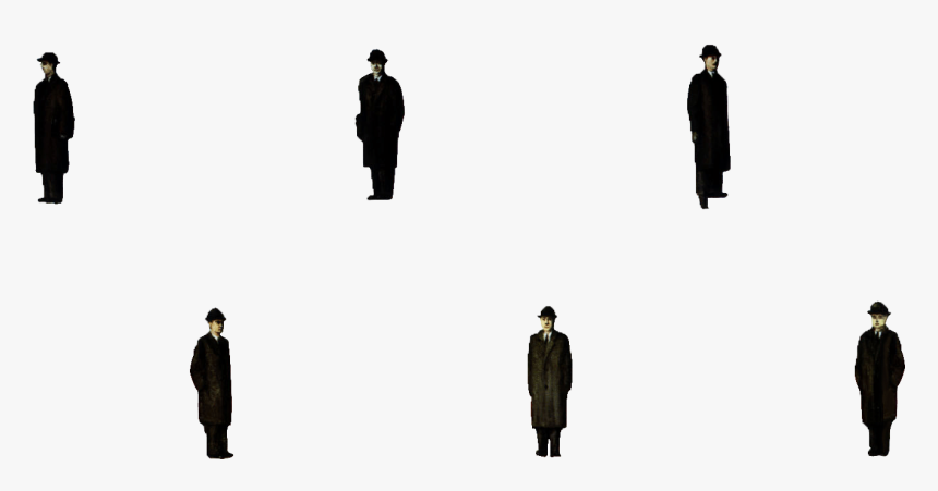 Rene Magritte Golconda Png, Transparent Png