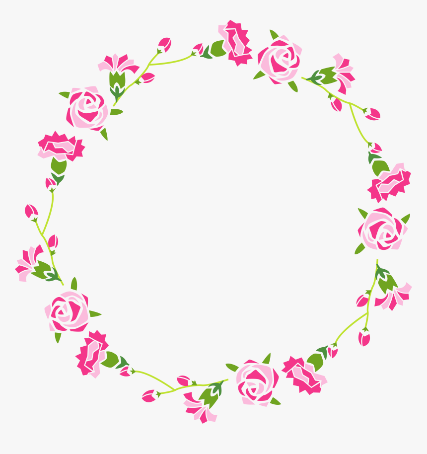 Flowers Watercolor Garland Png, Transparent Png