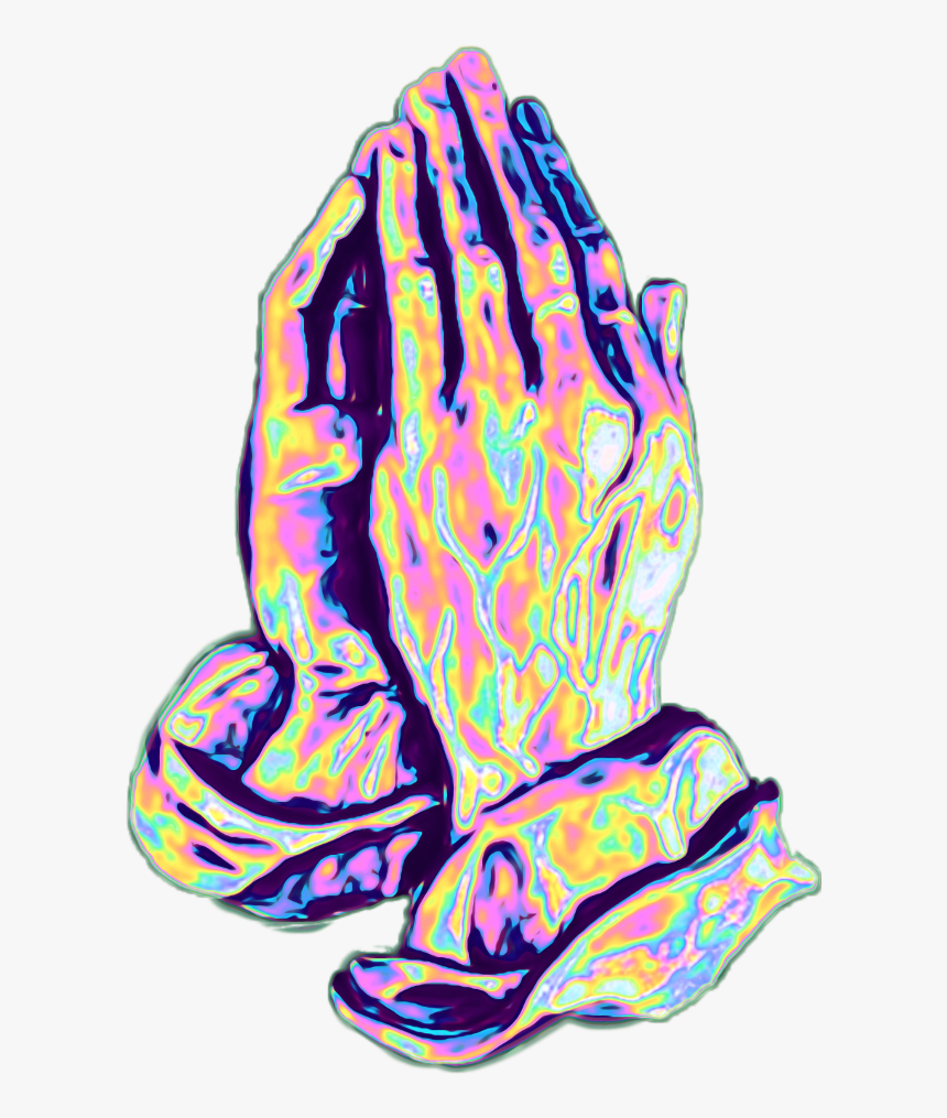 #hands #prayer #hand #praying #hologram #holographic - اللهم قرب بيننا وبين دعواتنا, HD Png Download