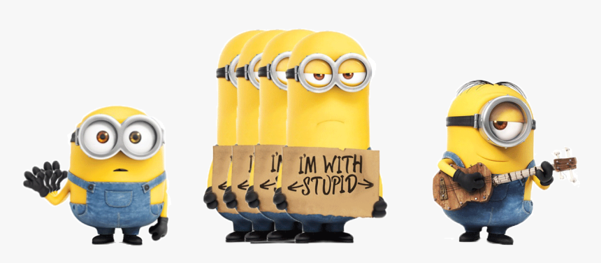 I Love Motion Graphics - Minion Im With Stupid, HD Png Download