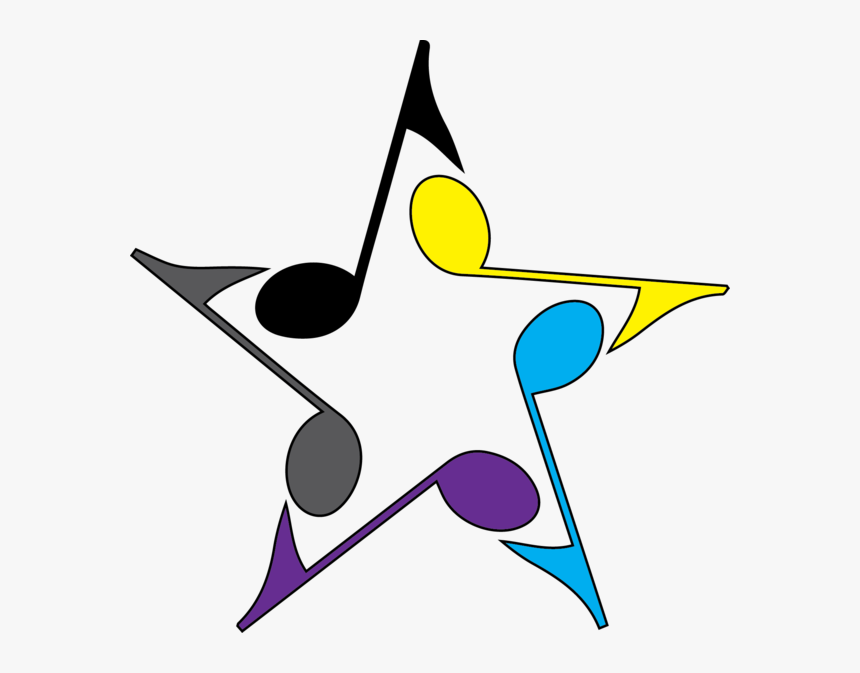 Transparent Music Note Clipart Png - Music Note Star, Png Download