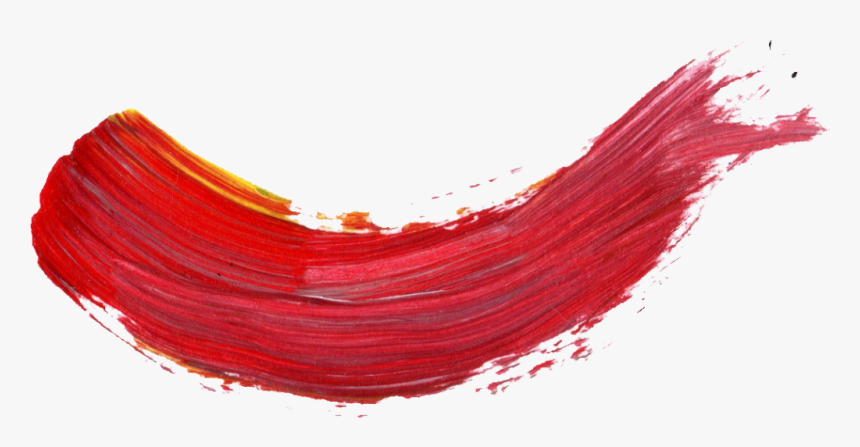Red Paint Brush Stroke Png, Transparent Png