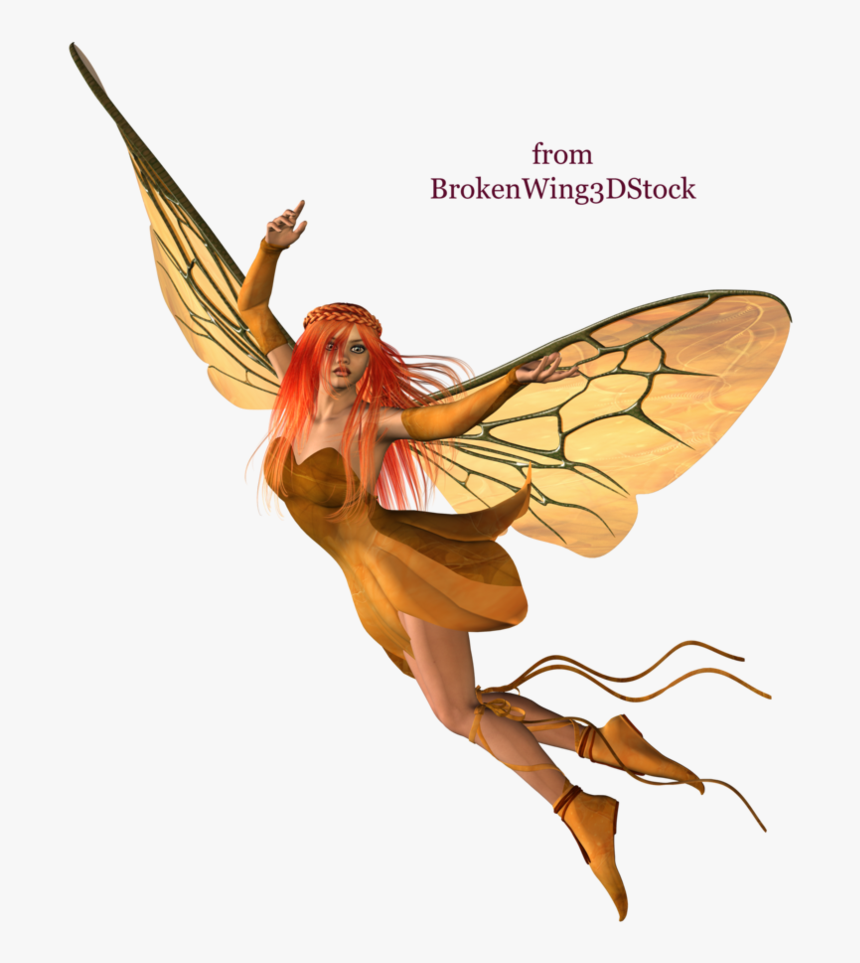 Autumn Fairy Brokenwing Deviantart - Fairy Transparent Background, HD Png Download