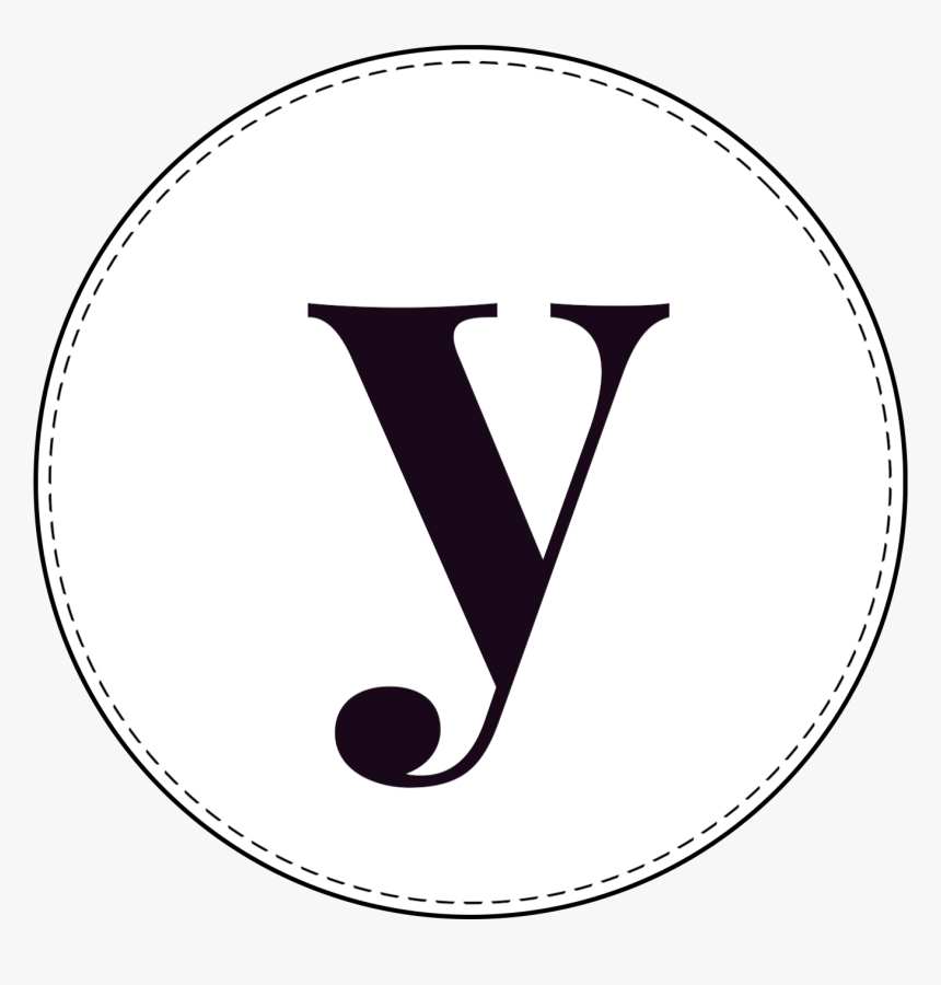 Lowercase Circle Banner Letter Y - Way Of Life, HD Png Download