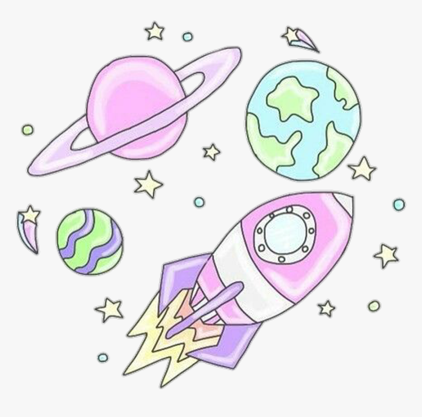 Planets Drawing Pastel - Pastel Png, Transparent Png